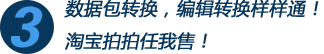 數(shù)據(jù)包轉(zhuǎn)換，編輯轉(zhuǎn)換樣樣通！淘寶拍拍任我售！