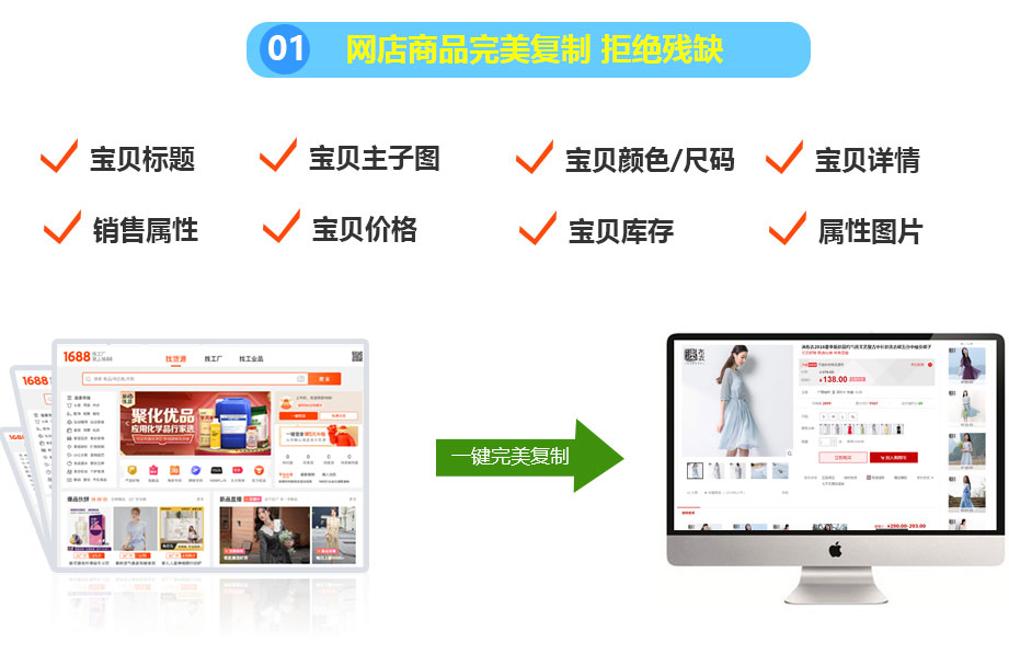 網(wǎng)店信息完美復制