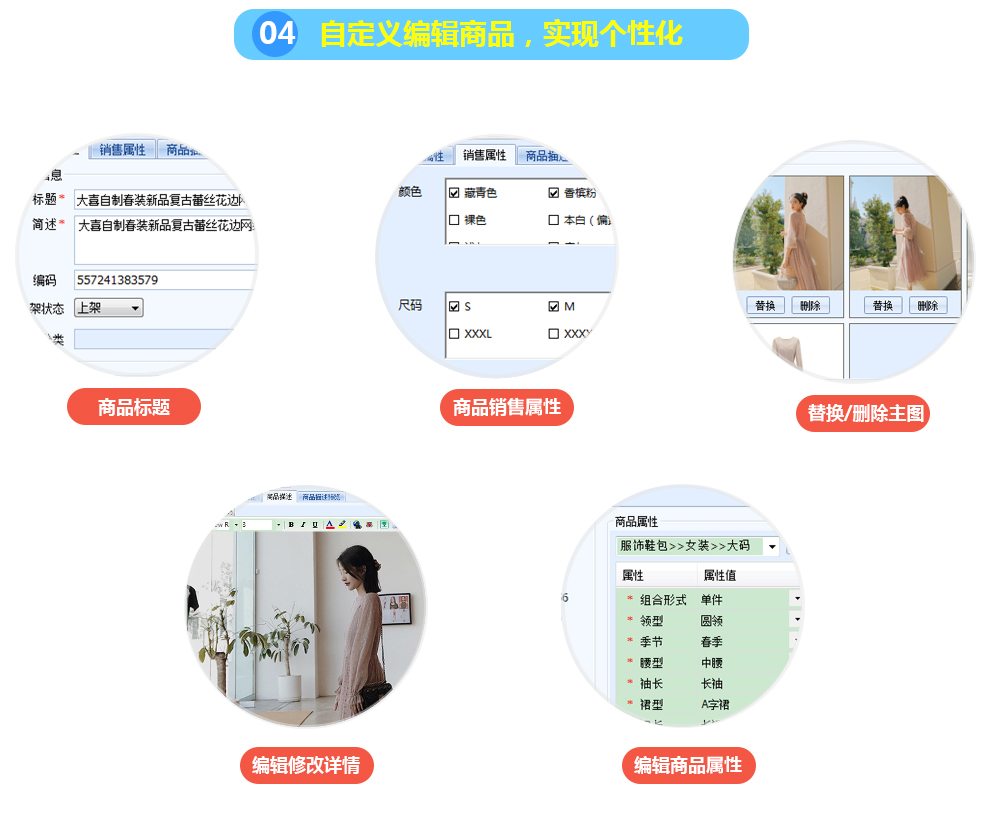 自定義編輯商品，實(shí)現(xiàn)個(gè)性化