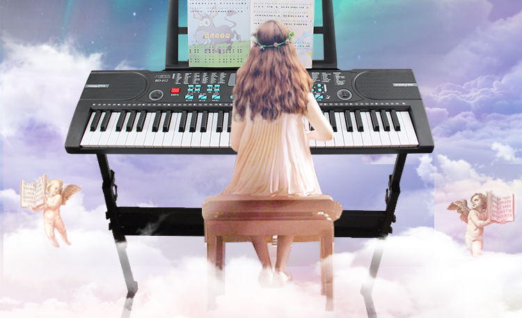 新款八度寶貝電子琴多功能音樂(lè)MP3教學(xué)61鍵益智啟動(dòng)孩子多彩思維